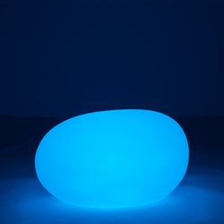 Table d'Appoint Led Lampe d'Extérieur Pierre Multicolore L, 80x61x46cm