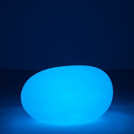 Table d'Appoint Led Lampe d'Extérieur Pierre Multicolore L, 80x61x46cm