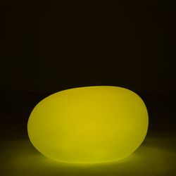 Table d'Appoint Led Lampe d'Extérieur Pierre Multicolore L, 80x61x46cm