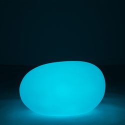 Table d'Appoint Led Lampe d'Extérieur Pierre Multicolore L, 80x61x46cm