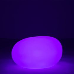 Table d'Appoint Led Lampe d'Extérieur Pierre Multicolore L, 80x61x46cm