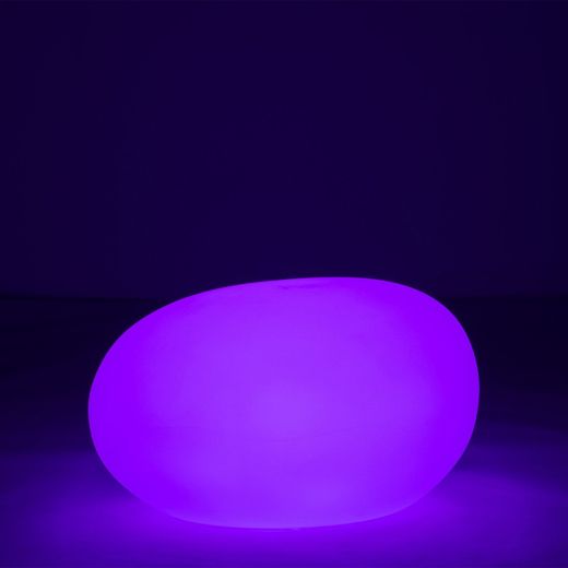 Table d'Appoint Led Lampe d'Extérieur Pierre Multicolore L, 80x61x46cm