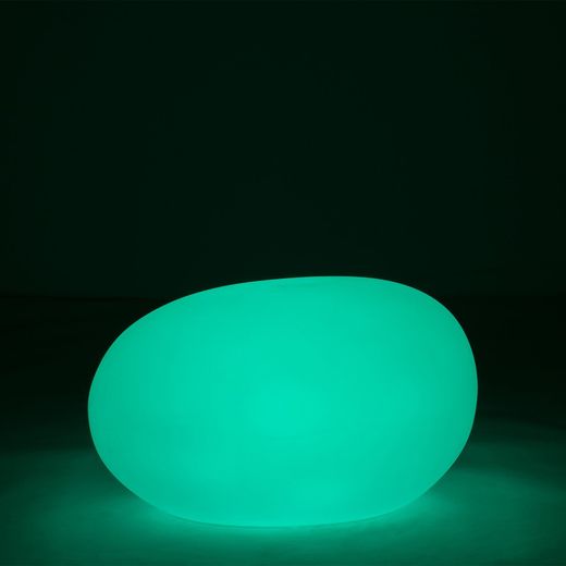 Table d'Appoint Led Lampe d'Extérieur Pierre Multicolore L, 80x61x46cm