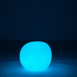 Side Table Led Outdoor Lamp Stone Multicolor S, 48x45x40cm