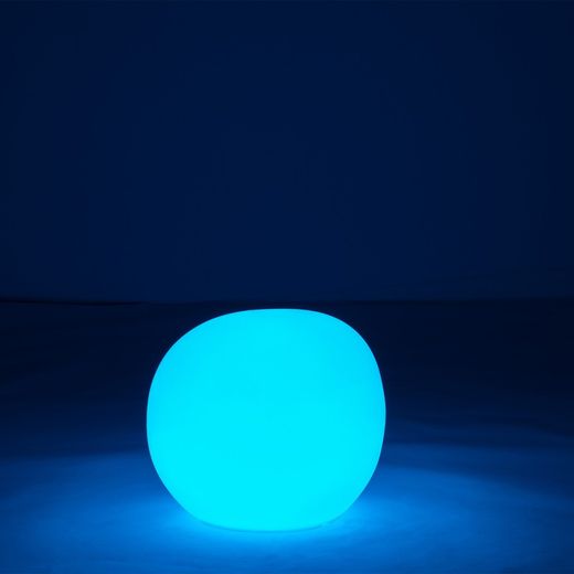 Side Table Led Outdoor Lamp Stone Multicolor S, 48x45x40cm