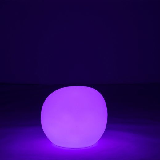 Side Table Led Outdoor Lamp Stone Multicolor S, 48x45x40cm