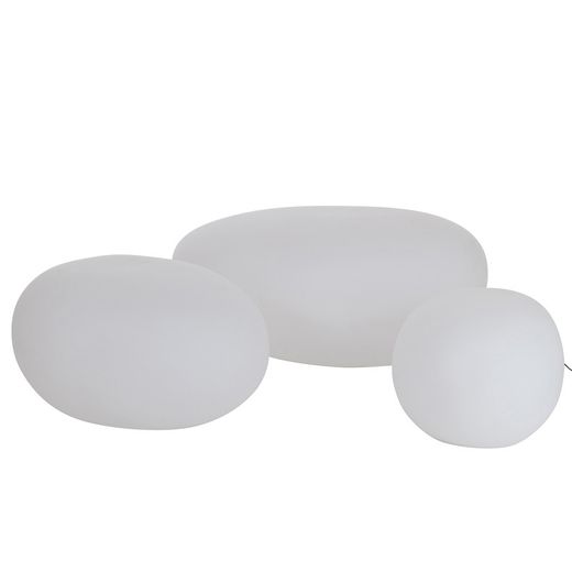 Side Table Led Outdoor Lamp Stone Multicolor S, 48x45x40cm