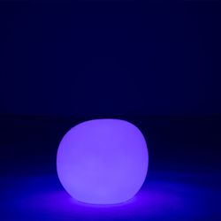 Side Table Led Outdoor Lamp Stone Multicolor S, 48x45x40cm