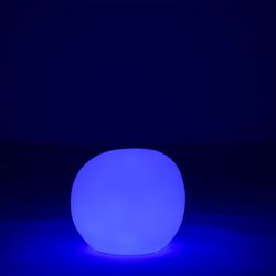 Side Table Led Outdoor Lamp Stone Multicolor S, 48x45x40cm