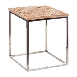 Mesa auxiliar de cuadrada de madera 50x50x60 cm | Lulea