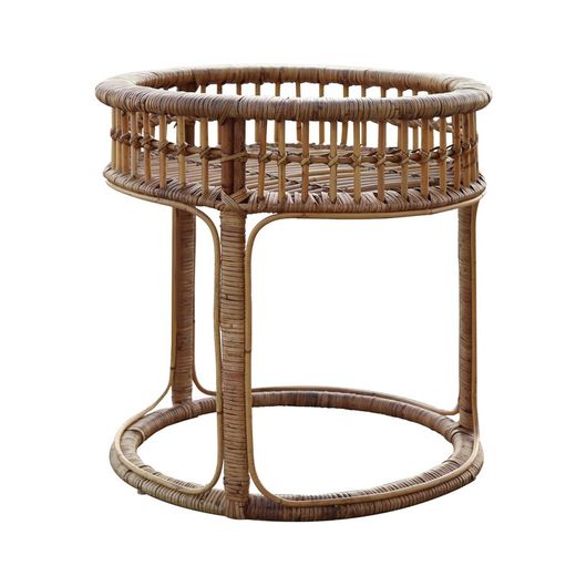 Natural Rattan Side Table 57x57 cm Round