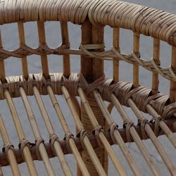 Natural Rattan Side Table 57x57 cm Round