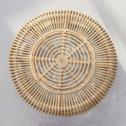 Natural Rattan Side Table 83x40 cm Round