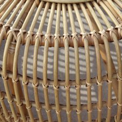 Natural Rattan Side Table 83x40 cm Round