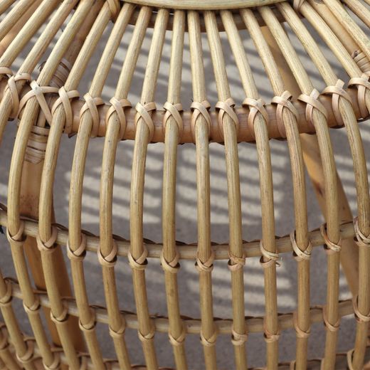 Natural Rattan Side Table 83x40 cm Round