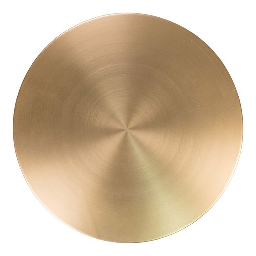 Table d'appoint ronde en acier doré, 41 x 41 x 58 cm | Lecco