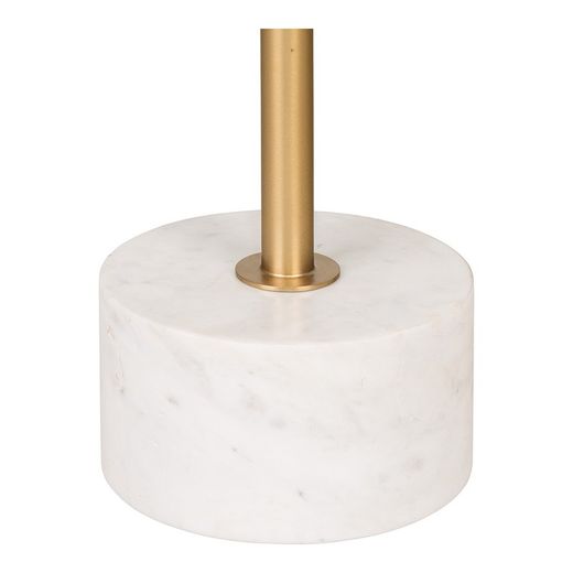 Runder Beistelltisch aus Stahl in Gold, 51 x 51 x 52 cm | Lecco