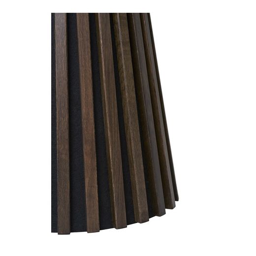 Round side table in smoked natural oak veneer, 40 x 40 x 50 cm | Osaka