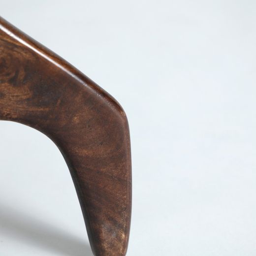 Runder Beistelltisch aus Hartglas und Mangoholz in Schwarz und Braun, 50 x 50 x 51 cm | Bickerton