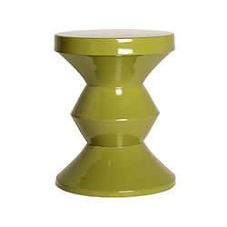 Round iron side table in green, 36 x 36 x 45 cm | Zug