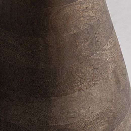 Table d'appoint ronde en bois de manguier marron, 40 x 40 x 41 cm | Takala