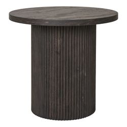 Table d'appoint ronde en bois marron foncé, 48 x 48 x 45 cm | Boavista