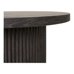 Table d'appoint ronde en bois marron foncé, 48 x 48 x 45 cm | Boavista