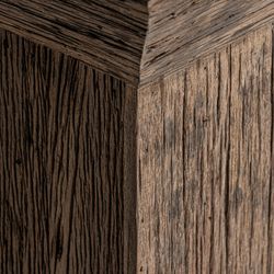 Samsun sidebord lavet af genbrugt fyrretræ i natur/hvid, 50 x 50 x 61 cm