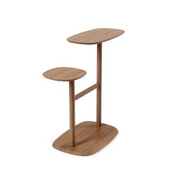 Swivo side table with walnut swivel tables, 72.4x35.6x74.9 cm