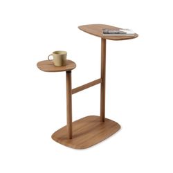 Swivo side table with walnut swivel tables, 72.4x35.6x74.9 cm