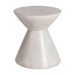 Table d'appoint Telfs en ciment gris, 43 x 43 x 48 cm