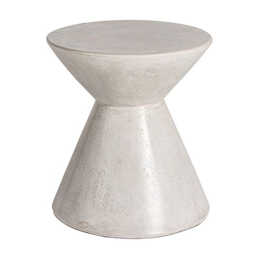 Table d'appoint Telfs en ciment gris, 43 x 43 x 48 cm