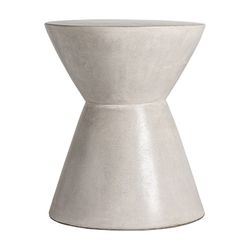 Table d'appoint Telfs en ciment gris, 48 ​​x 48 x 57 cm