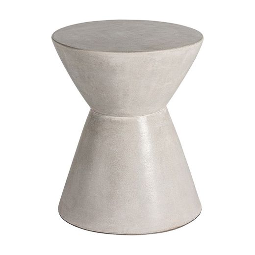 Table d'appoint Telfs en ciment gris, 48 ​​x 48 x 57 cm