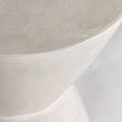 Table d'appoint Telfs en ciment gris, 48 ​​x 48 x 57 cm