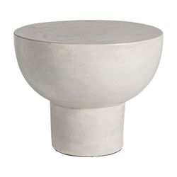 Table d'appoint Telfs en ciment gris, 56 x 56 x 50 cm