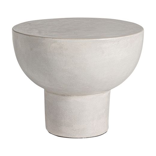 Table d'appoint Telfs en ciment gris, 56 x 56 x 50 cm