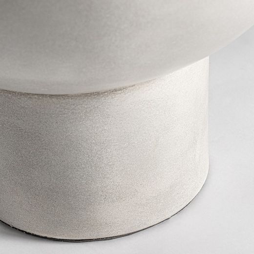 Table d'appoint Telfs en ciment gris, 56 x 56 x 50 cm