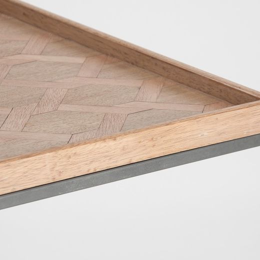 Mesa Auxiliar Madera de Abeto Vonitsa  60x60x60 cm