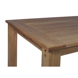 Garden dining set in natural teak and white Batyline | Danao + Candon