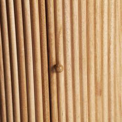 Table à manger en bois de Paulownia de couleur naturelle, Ø 120 x 77 cm | Skagen