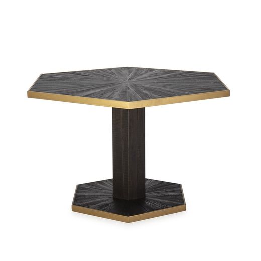 Brown Wood Dining Table, 135x117x78 cm