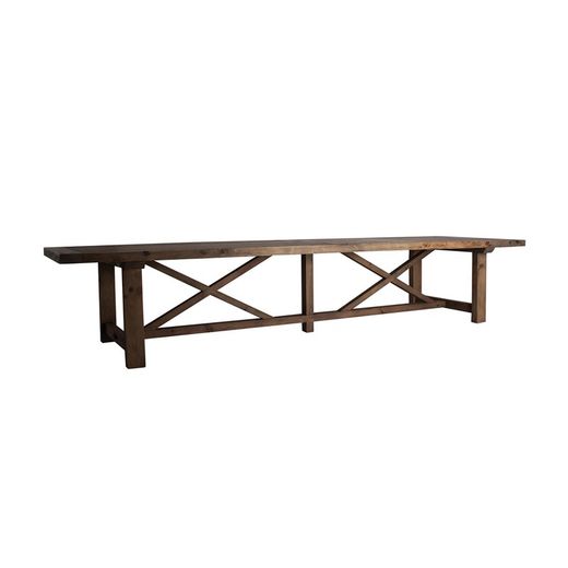 Utah Recycled Pine Dining Table, 400x120x76cm