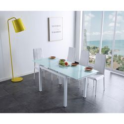 Dining set, 1 extendable table and 4 chairs | Milan - Laia