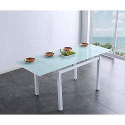 Dining set, 1 extendable table and 4 chairs | Milan - Laia