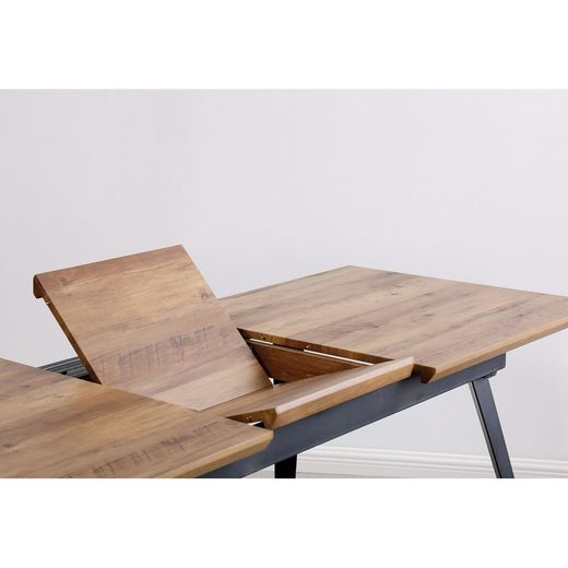 Dining set, 1 extendable table and 4 chairs | Branch-Diamond