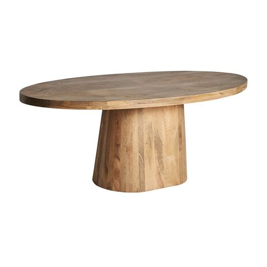 Mersch Esstisch aus natürlichem Mangoholz, 200 x 100 x 76 cm