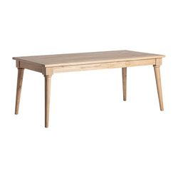 Table à manger en bois de mindi naturel, 180 x 90 x 76 cm | Nyry