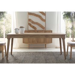 Table à manger en bois de mindi naturel, 180 x 90 x 76 cm | Nyry