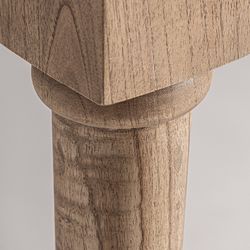 Table à manger en bois de mindi naturel, 180 x 90 x 76 cm | Nyry